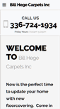 Mobile Screenshot of billhegecarpets.com